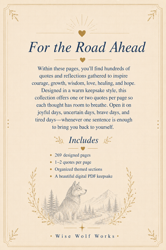 Written for the Journey: A Book of Quotes and Lessons to Light Your Path